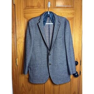 Etro New Jersey Men’s Houndstooth Blazer Two Buttons Alpaca Silk Wool Size IT 58